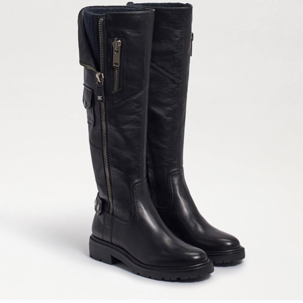 Sam Edelman Lacy zip up riding boots new in box